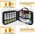 Pack 2 10 of - Large Medicine Organizer Bag - Pocket Pill Bottle Organizer for Travel & Home Storage, Black