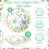 50 Pcs 12 oz Sage Green Disposable Bowls Bulk, Eucalyptus Paper Bowl for Baby Shower Wedding Party Supplies