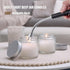 2 Pack USB Rechargeable Electric Candle Lighter - Flameless Windproof Arc Lighter with Flexible Neck (Black & Silver)