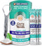 GuruNanda Travel Sachets Coconut Oil Pulling, 28 Pack of Essential Oils & Vitamins for Fresh Breath & Whitening