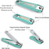 PAFASON Nail Clipper Set with Nail Catcher & Czech Float Glass Nail File Super Sharp for Fingernail & Toenail Clippers for Men & Women