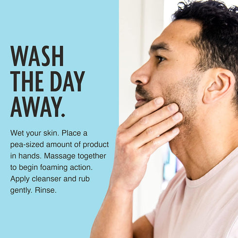 Pacific Shaving Company Clean Facial Wash, Unscented Gentle Face Cleanser with Sea Salt & Aloe Vera for Men