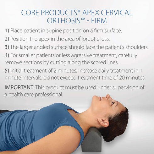 Core Products Apex Cervical Traction Device, Neck & Shoulder Relaxer, Stretcher, Promotes Spinal Health, Firm Alignment