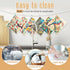 Swedish Dishcloths for Kitchen, 6-Pack Reusable Paper Towels with 3 Clips, Strong Absorbent Microfiber Towels