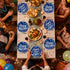 Pezutoi 50pcs 7 Inch 9 Inch Happy New Year Paper Plates Disposable Plates & Decorative Dinner Plates for New Year