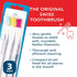 TELLO 4920 Adult Soft Swiss Toothbrush, Gentle Cleaning with Ergonomic Handle, 3 Count