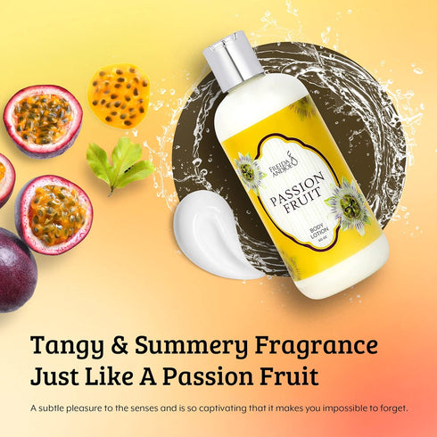 Scented Body Lotion for Women, Deep Moisturizing Hand Cream, Luxury Fragrance Gifts, 10oz (Passion Fruit)