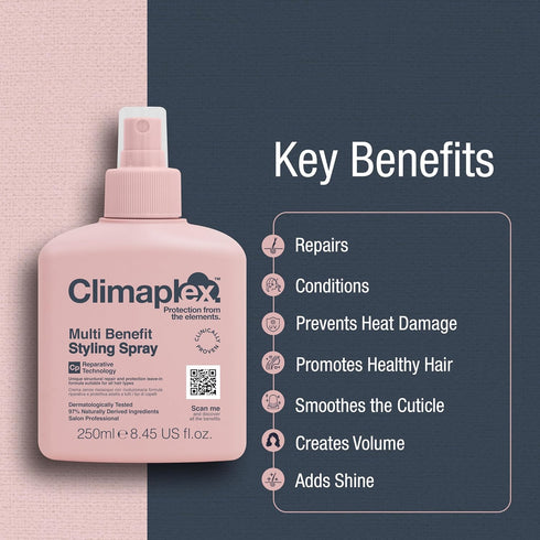 Multi Benefit Styling Spray, Anti-Humidity Frizz Control, Infused with Coconut, Avocado & Shea Butter