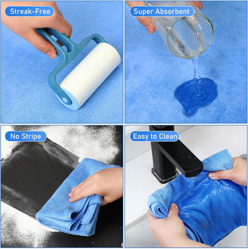 3 Pcs Extra Large Microfiber Cleaning Cloth, 30" x 20" Washable Reusable Towel, Streak Free Lint Free Cloth for