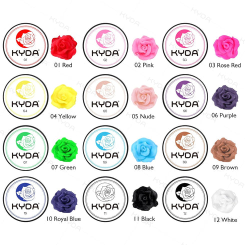 Ownest 12 Colors Sculpture Painting Nail Gel Set, 3D Nail Carved Gel Sculpture Creative Painting Glue