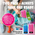 2 Pack Reusable Ice Packs for Injuries, Soothing Flexible Gel Ice Packs for Pain Relief, Hot Water Bottles Alternative