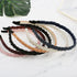 MTLEE 6 Pieces Beaded Headbands for Women - Sparkly Crystal Beaded Hair Hoop Hairbands in Multiple Colors, Christmas
