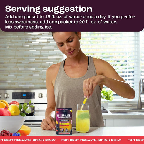 KEY NUTRIENTS Multivitamin Electrolytes Powder - No Sugar - 5 Delicious Flavors - Endurance & Energy Supplement