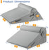 Set 2PCS Sasttie Wedge Pillow for After Surgery, Adjustable Bed Wedge Pillow Headboard with Memory Foam Neck Cushion