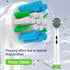 Replacement Heads for Oral B Braun - 16 PCS Floss Cross Sensitive Soft Electric Toothbrush Heads