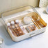 Stackable Plastic Organizer for Eyeshadow Palettes, Cosmetics, and Beauty Supplies on Vanity - Big & Spacious, White