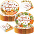 YJOY 100Pcs Thanksgiving Oval Paper Plates and Napkins Set, 10" x 12" Party