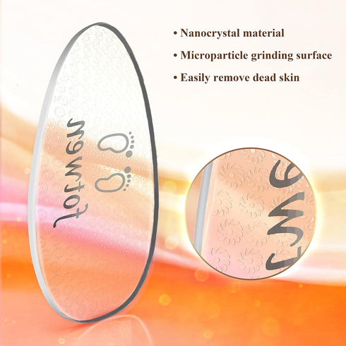 Updated 2025 Nano Foot Scrubber, Callus Remover Foot Care Tool for Dead Skin Removal, Wet and Dry Feet