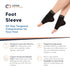 Copper Compression Foot Sleeves - Plantar Fasciitis, Achilles, Ankle Support Brace Socks, 1 Pair Black - S/M
