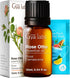 Set Set 2x10ml Australian Sandalwood & Rose Otto Essential Oils for Skin - Aromatherapy Grade Essential Oils - - Gya