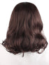 MapofBeauty 16 Inch Medium Curly Wig, Dark Brown, Daily Use Side Bangs