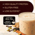 Chai Tea Latte Protein Shake | 15g Protein, Low Glycemic, 3g Net Carb | PACK OF 3, Keto Friendly, 1g Sugar