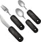 Rehabilitation Advantage Easy Grip Utensil Set with Weighted Built-up Handles