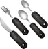 Rehabilitation Advantage Easy Grip Utensil Set with Weighted Built-up Handles