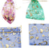 YYaaloa 100PCS Mini Sheer Heart Mixed Organza Bags, 7X9 cm/2.7X3.5 inches Drawstring Gift Bags (Mixed)
