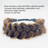 TOECWEGR Synthetic Hair Braided Headband - Classic Wide Strands Wedding Fluffy Braids Wig Band for Women
