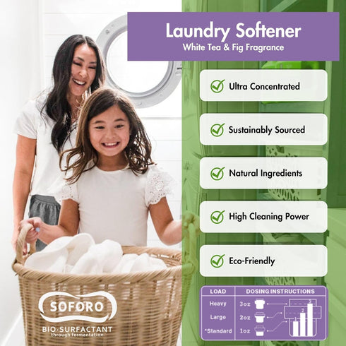 Happy Elephant Fabric Softener, Ultra Concentrated, Eco Friendly, Fresh Linen, 64 Loads, 64 fl oz
