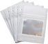 HANSER Smell Proof Odorless Mylar Resealable Foil Pouch Bags with Clear Window, Stand Up Bottom, Airtight, Matte White,