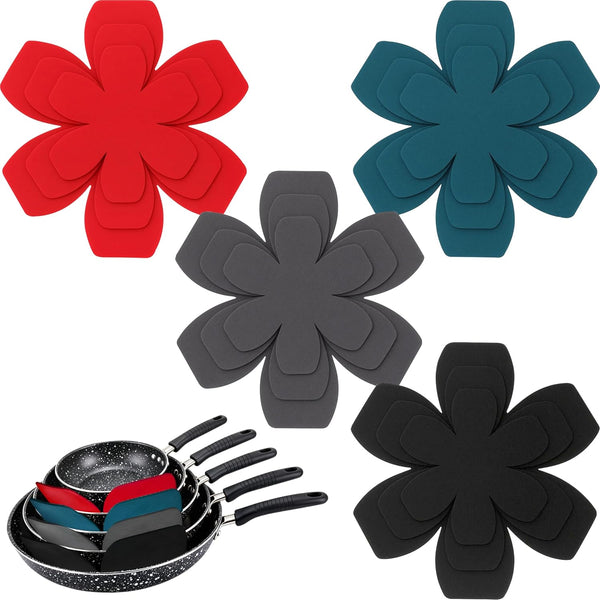 Notoke 12 PCS Pot and Pan Protectors in 4 Colors & 3 Sizes,
