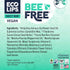 Vegan Lip Balm Sweet Mint by Eco Lips, 3 Pack Natural Bee Free with Candelilla Wax, Organic Cocoa Butter