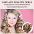 No Heat Curling Rod Headband for Women Girls, Non Heat Overnight Hair Curler 70" Long Velour Lazy Hair Curls Roller