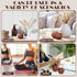 Novabright 4 Pcs Mini Wooden Apple Shaped Essential Oil Diffuser Portable Aromatherapy Diffuser Decorations Farmhouse