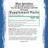 Blue Spirulina Powder, Organic Blue Green Algae Powder, 50 Grams, Supplements, Smoothies, & Baked Goods, Rich Source of