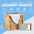 Free And Clear Eco-Friendly Unscented Laundry Detergent Sheets, Powerful Against Stains, Up To 100 Loads