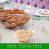 PLASTICPRO Disposable Square Serving Bowls, Clear or White, Pack of 4, 16 Ounce