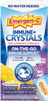 Immune Immune 28 Packs Emergen-C Plus Crystals, On-the-Go Support Supplement with Vitamin C, Vitamin D, B Vitamins