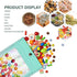 100 Pieces Resealable Mylar Ziplock Bags, Holographic Gradient with Clear Window, 4.1x5.9 Inch Party Sample Bags