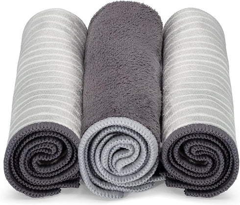 Set 3, Full Circle Renew Collection All-Purpose Recycled Microfiber Cloths, of Stripes Print