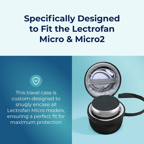 Micro2 Settings Adaptive Sound Technologies LectroFan - Sound Machine for Sleep - Built-in Microphone - Noise-Masking