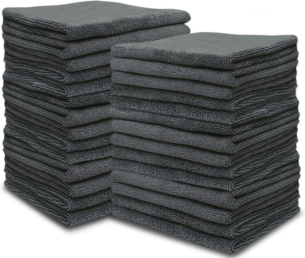 Microfiber Multipurpose Cleaning Cloths: 50PK, Softer, Highly Absorbent, Lint Free for House, Kitchen, and Car
