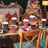 Hauwellter 100 Set 12oz, Christmas Disposable Coffee Cups with Lids Bulk Red and Black Xmas Holiday Hot Chocolate Party