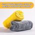 Scrub Daddy Microfiber Cloths, All Purpose Super Soft & Ultra Plush Cleaning Towels, Grey & Yellow (2 Pack)