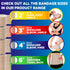 Premium Elastic Bandage Wrap, 2pk 4” Self-Closing Reusable Compression Bandage Wrap for Legs and Arms