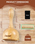 ONUEMP Wooden Therapy Cup with Roller, Wood Therapy Massage Tools, Maderoterapia Kit Colombiana, Fascia Roller for Body