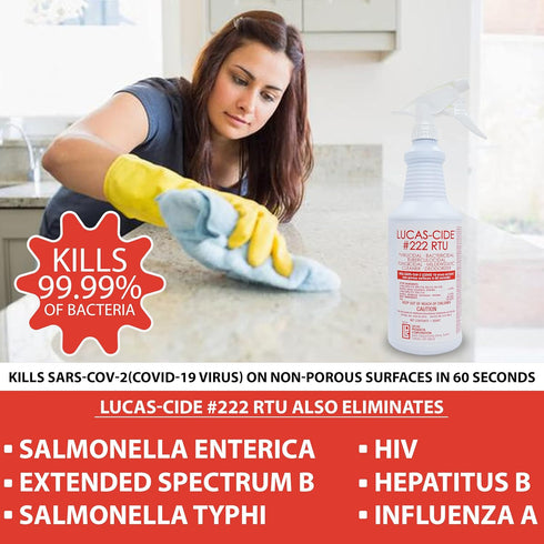 #222 RTU Hospital-Grade Salon and Spa 60 Second Disinfectant 32 Oz (Quart)
