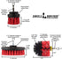 Outdoor Cleaning Supplies - Stiff Bristle Scrubber Kit, Fountain, Concrete, Stone, Brick, Patio, Deck Brushes